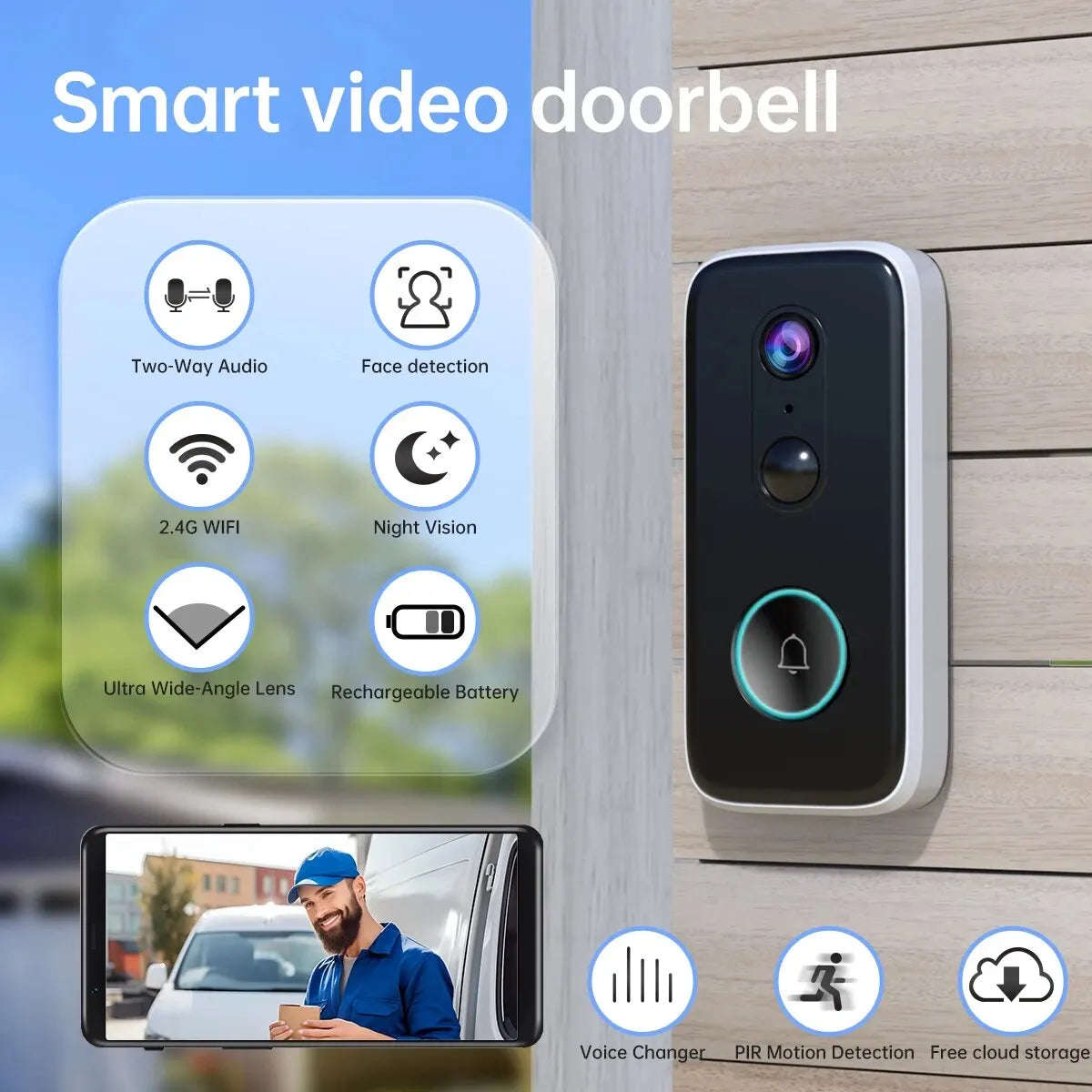 Smart HD Wireless Doorbell Camera